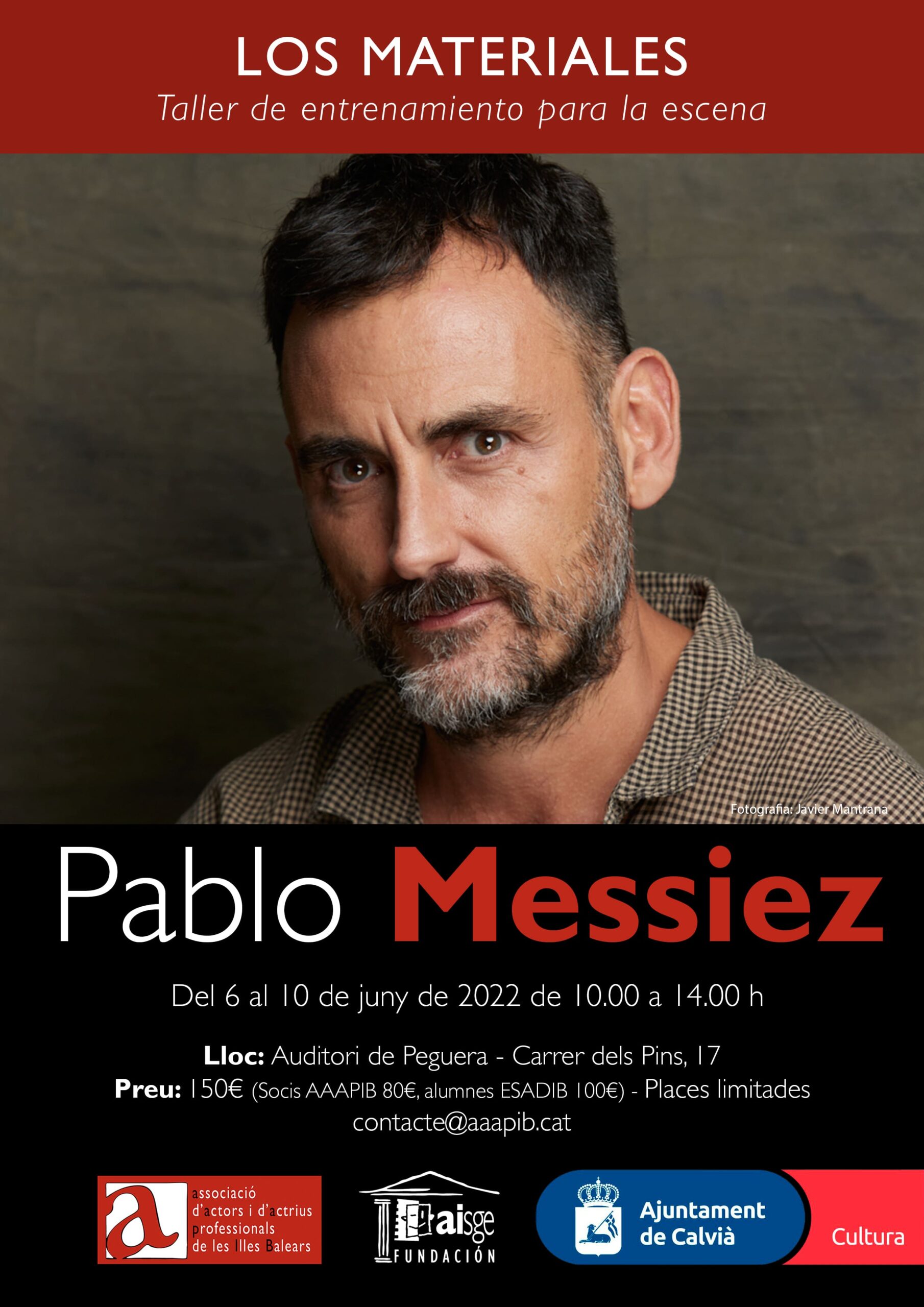 JUNIO 2022 | Pablo Messiez | Los Materiales, Taller de entrenamiento para la escena